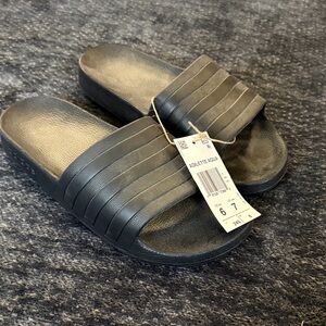 Adidas Adilette Aqua Black Slide Sandals